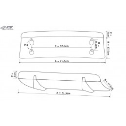 DIFUSOR CENTRAL PARACHOQUES TRASERO VOLVO V90 S90 2016 