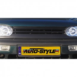 Parrilla deportiva VW Golf III 1991 1997  2 lamas  sin emblema