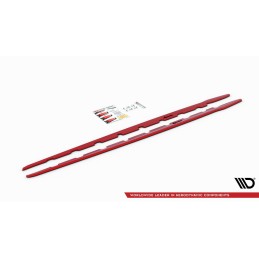 DIFUSORES LATERALES V2 BMW 1 F40 M PACK 2019  MAXTON ROJOS
