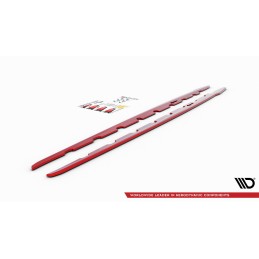DIFUSORES LATERALES V2 BMW 1 F40 M PACK 2019  MAXTON ROJOS