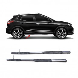 ESTRIBOS LATERALES ACERO INOXIDABLE NISSAN QASHQAI 2014  DIAMETR