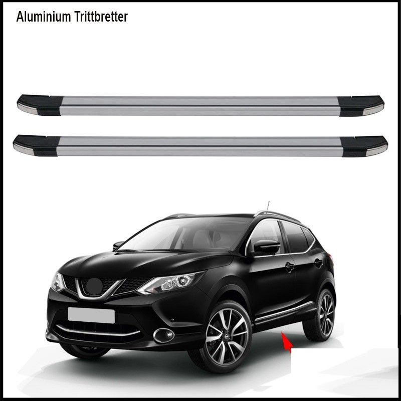 ESTRIBOS LATERALES ALUMINIO GRISES NISSAN QASHQAI 2014 