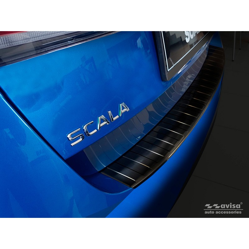 PROTECTOR PARACHOQUES TRASERO ACERO INOXIDABLE SKODA SCALA 2019 