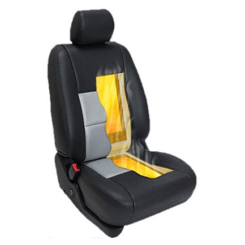 Juego de calefaccion de asiento universal  carbono    para 1 asi