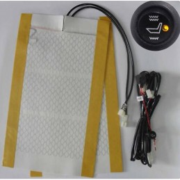 Juego de calefaccion de asiento universal  carbono    para 1 asi