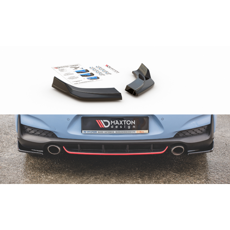 SPLITERS V3 PARACHOQUES TRASERO HYUNDAI I30 N MK3 2017  MAXTON
