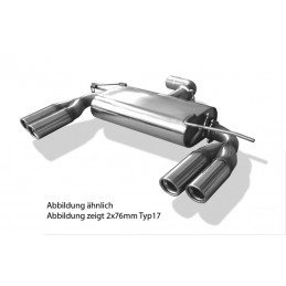 Escape trasero 4x90mm VW Scirocco mod Rieger