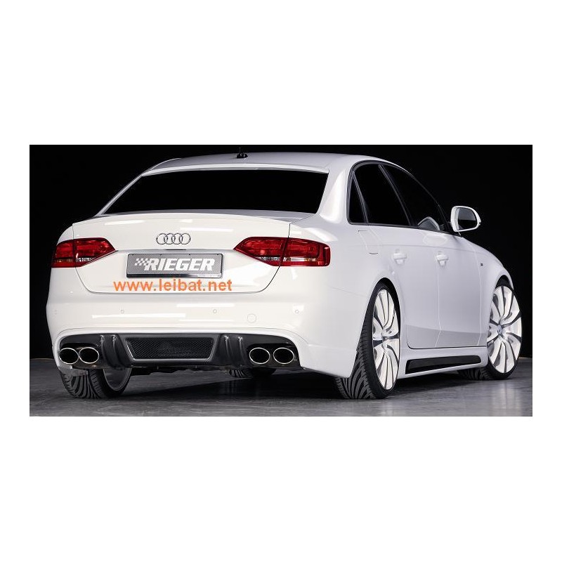 Anadido faldon trasero Audi A4 Typ B8 S Line mod Rieger