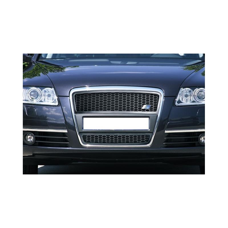Parrilla sin logo Audi A6 4F sport superior inferior