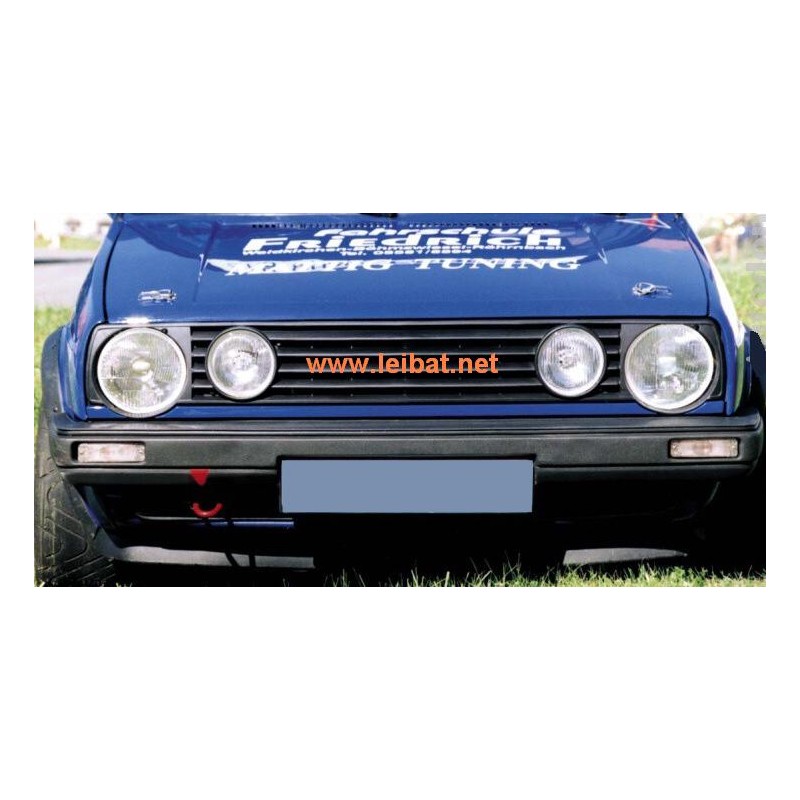 parilla delantera VW Golf II GTi 4 faros   negro