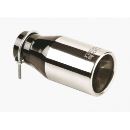 Cola de escape CROMADA REDONDA 90mm