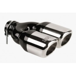 Cola de escape CROMADA OVALADA 2x80x85mm
