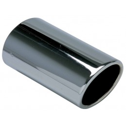 Cola de escape CROMADA OVALADA 72x80mm