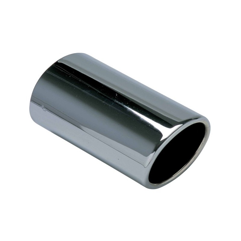 Cola de escape CROMADA OVALADA 72x80mm