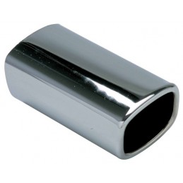 Cola de escape CROMADA OVALADA 68x80mm