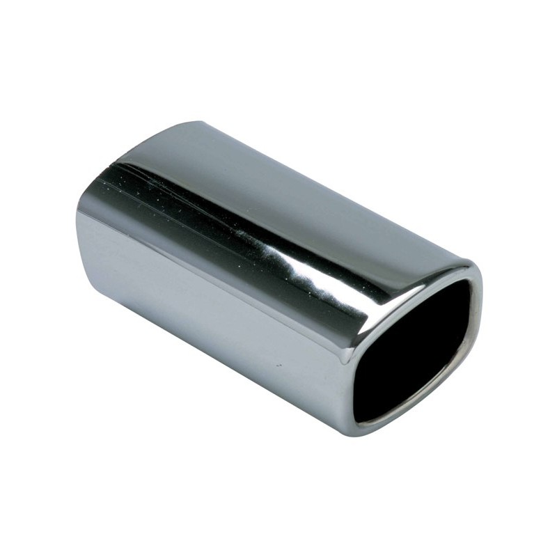 Cola de escape CROMADA OVALADA 68x80mm