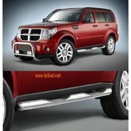Estribos laterales inox mod Combi 80 mm Dodge Nitro