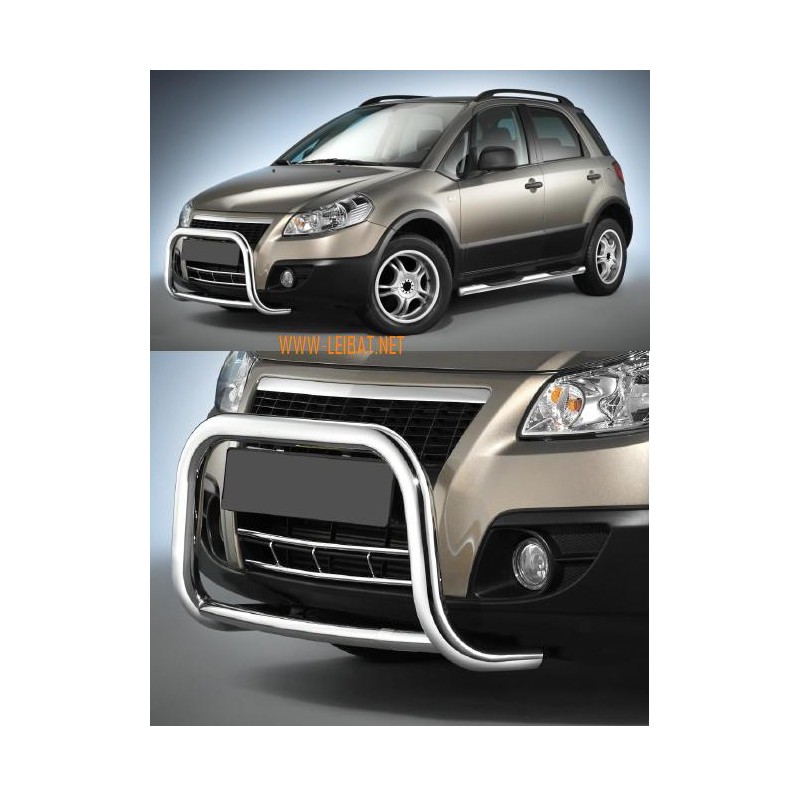 Defensa delantera inox Fiat Sedici cee Homologada