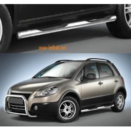 Estribos laterales combi inox 60 mm Fiat Sedici