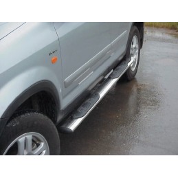 estribos laterales inox seccion oval CRV 2002 