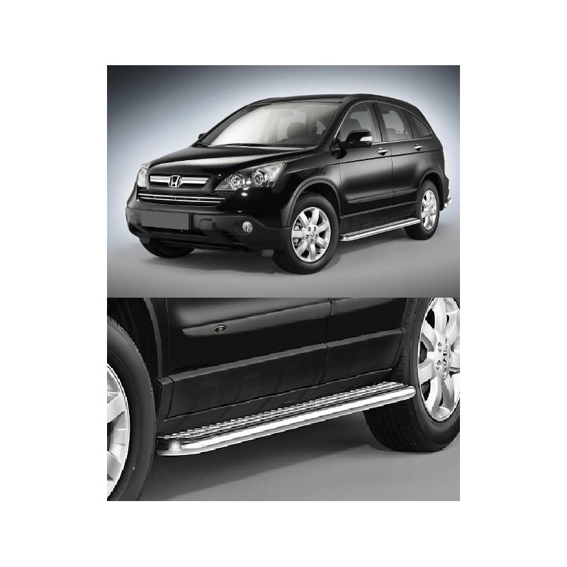 Estribos laterales en plataforma inox CRV 2007