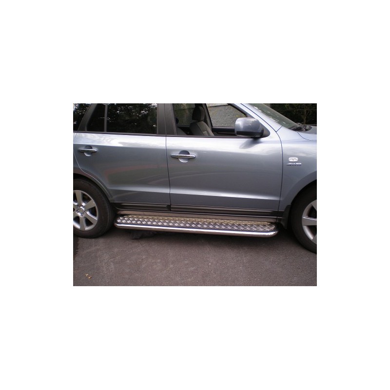 Conjunto estribos laterales inox plataforma HYUNDAI SANTA FE 06 