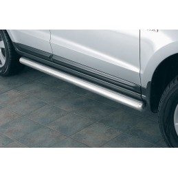Estribos laterales HYUNDA SANTA FE 06 inox en tubo 76 mm  Serie 