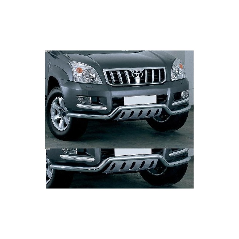 Protector inox tubo delantero bajo spoiler 42 mm c plac carter  
