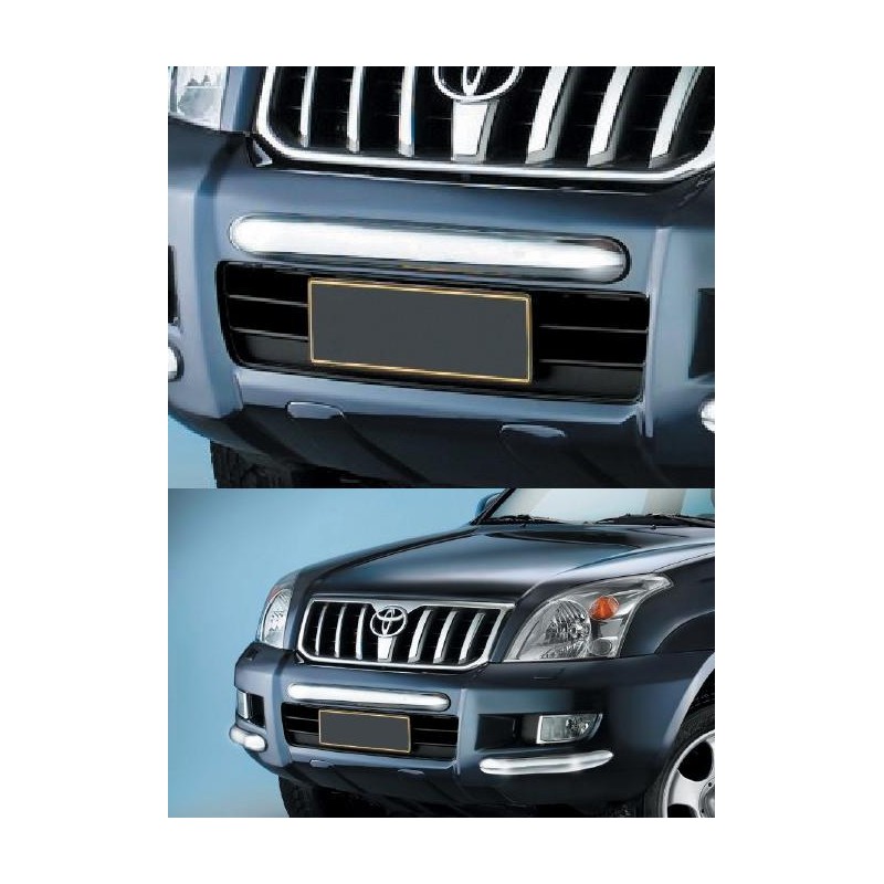 City Guard inox delantero central Toyota Land Cruiser KDJ 120 12