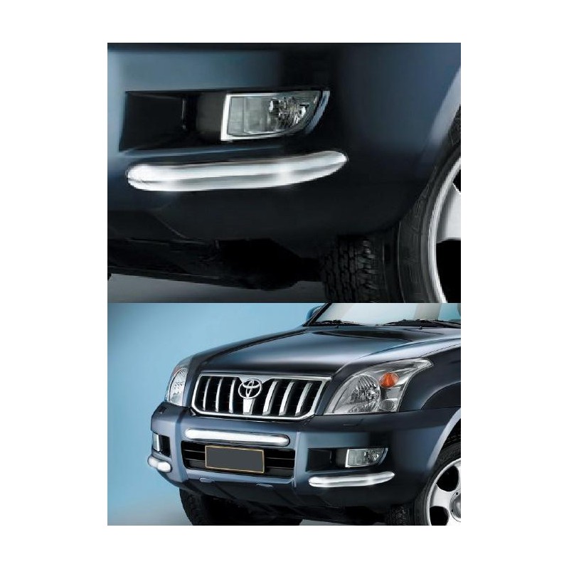 City Guard inox conjunto lateral delantero Toyota Land Cruiser K