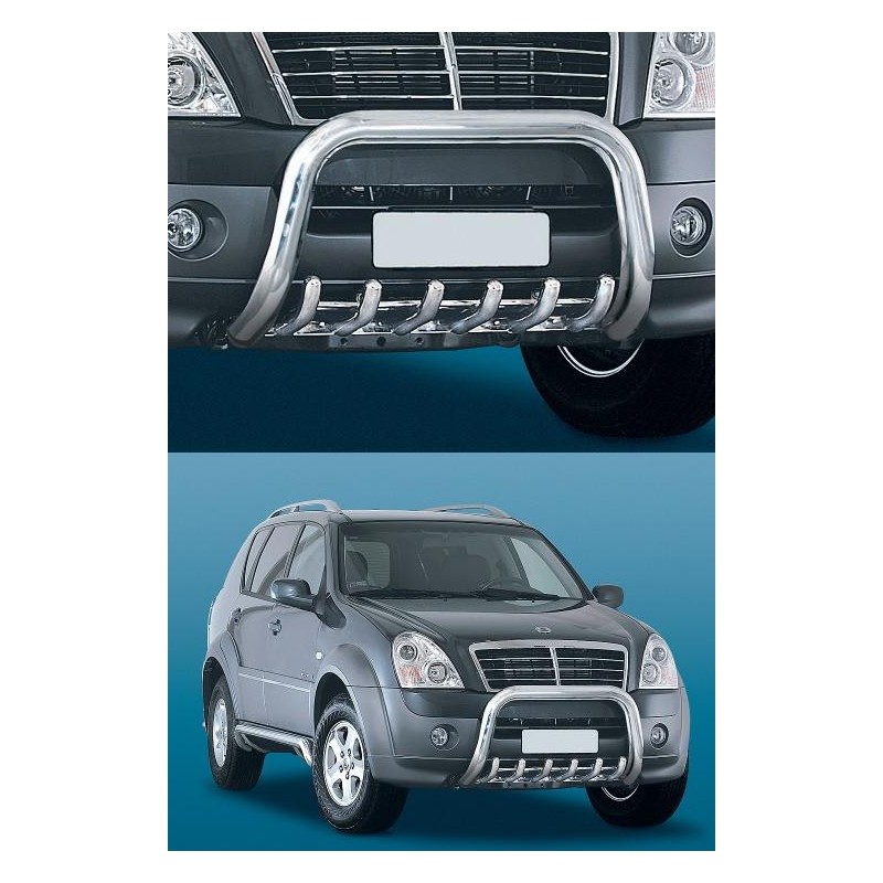 Protector de carter REXTON II inox tubular  Serie T   Homolog  C