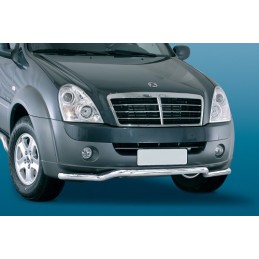 Protector inox REXTON II tubo delantero bajo spoiler O 60 mm  Se