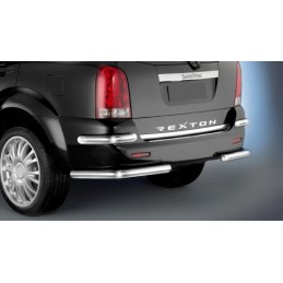 Protectores parachoques traseros REXTON II inox 60 mm