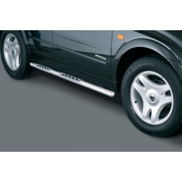 Estribos laterales inox KYRON  07  en tubo 60 mm mod  Combi  Ser
