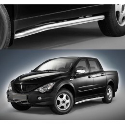 Estribos en tubo inox 60 mm Ssangyong Actyon  Serie C 
