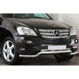 Protector inox Mercedes ML 05  tubo delantero bajo spoiler 60 mm