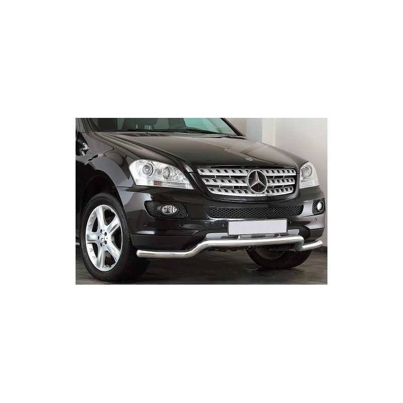 Protector inox Mercedes ML 05  tubo delantero bajo spoiler 60 mm
