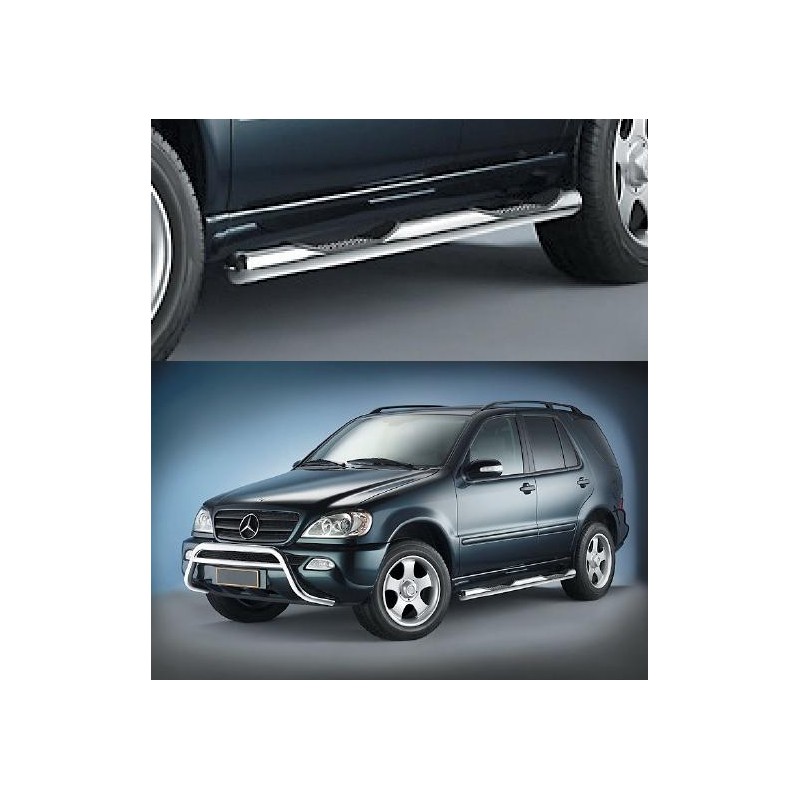 estribos laterales inox mod Mercedes ML 98   combi tubo plataf d