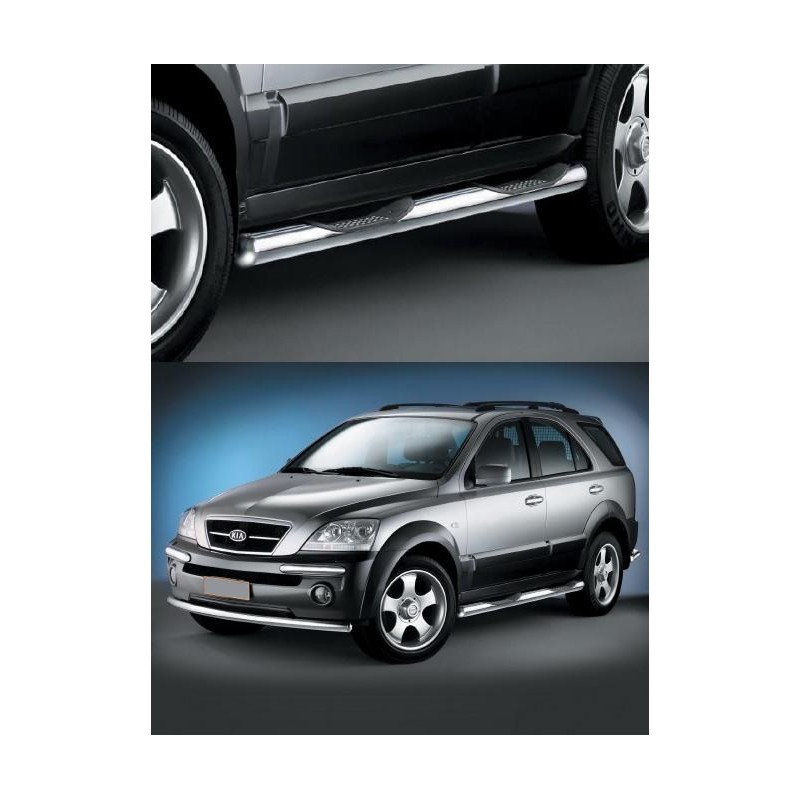 Estribos inox  Kia Sorento modelo combi 80 mm  Diametro  Serie C