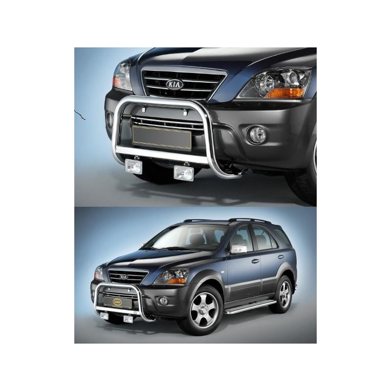 Defensa delantera inox Kia Sorento 09 2006  Homologada CEE