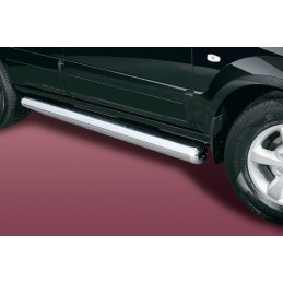 Estribos laterales inox en tubo 76 mm SORENTO DESDE 09 2006    S