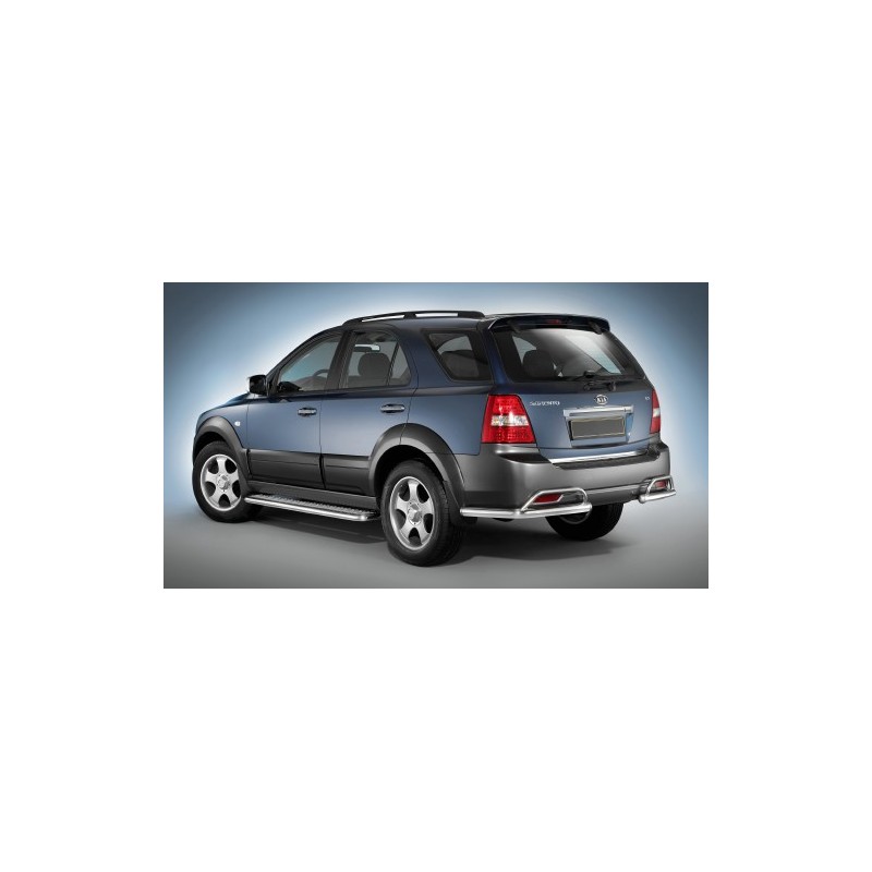 Estribos laterales en plataforma inox Kia Sorento 09 2006   Seri