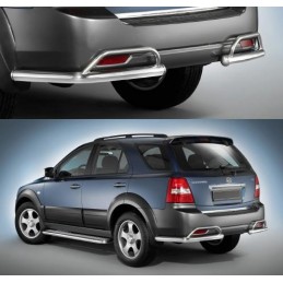 Protectores parachoques traseros inox Kia Sorento 09 2006   Seri