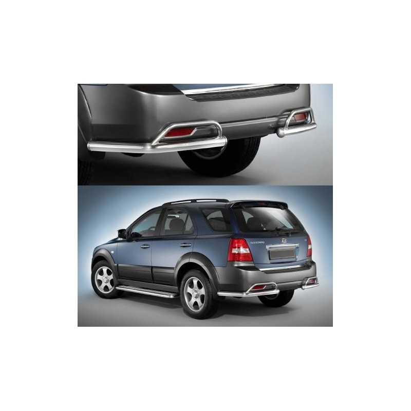Protectores parachoques traseros inox Kia Sorento 09 2006   Seri