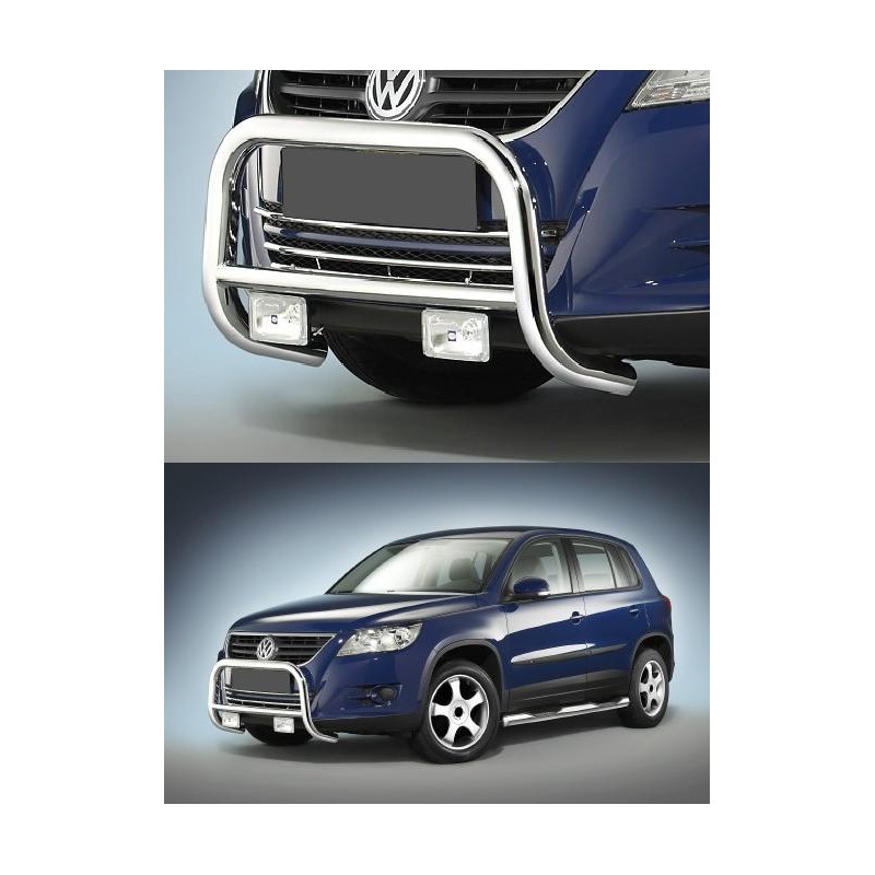 Defensa delantera inox VW Tiguan Homologada CEE