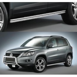 Estribos doble tubo inox VW Tiguan  27mm Sport y Country  Serie 