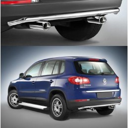 Protectores de parachoques trasero inox 48mm Tiguan Sport  Serie