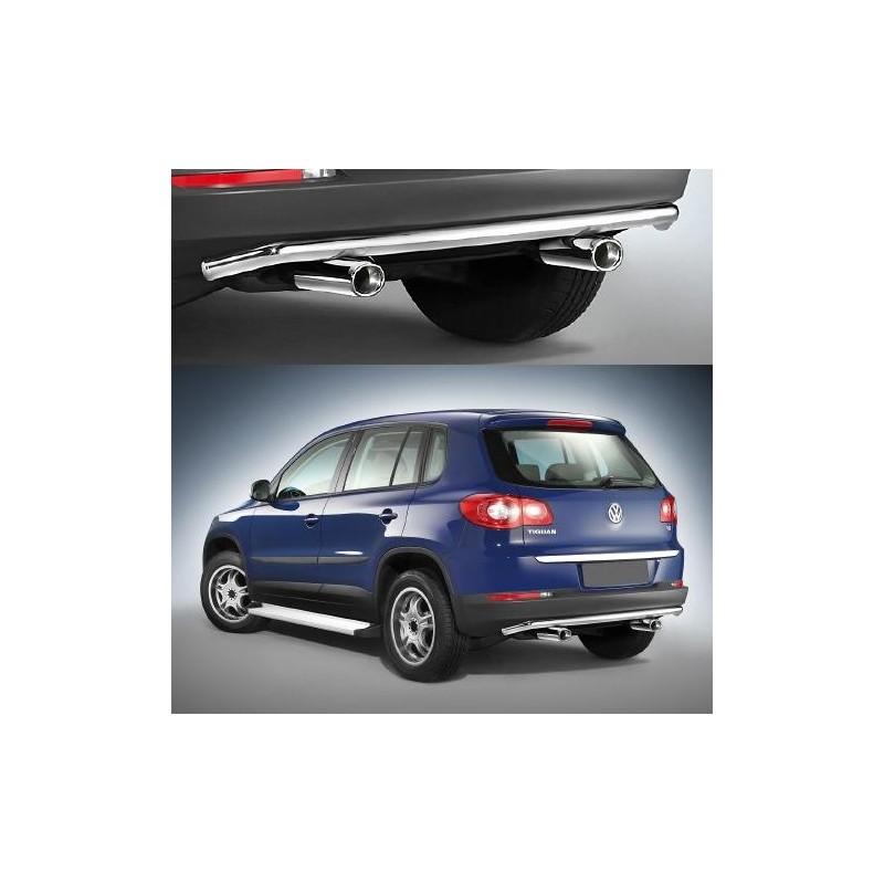 Protectores de parachoques trasero inox 48mm Tiguan Sport  Serie