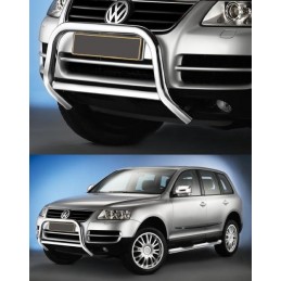 Defensa delantera inox VW Touareg hasta 2007 Homologada CEE