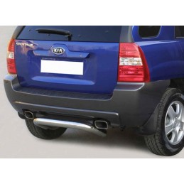 PARACHOQUES TRAS  INOX 76MM KIA SPORTAGE 2005